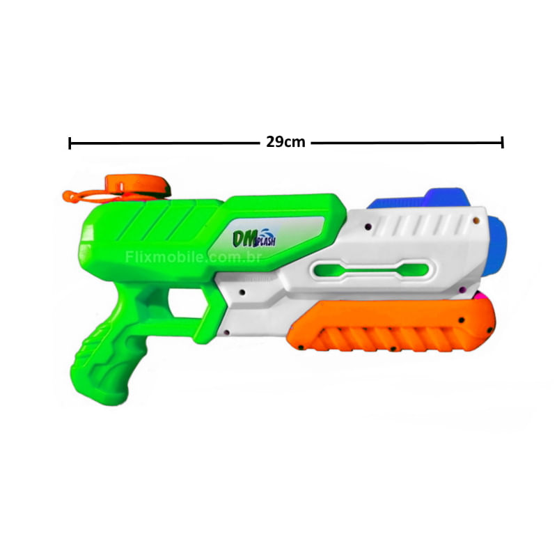 Lançador Arminha Lança Água Pistola Infantil C/ Refil 500ML