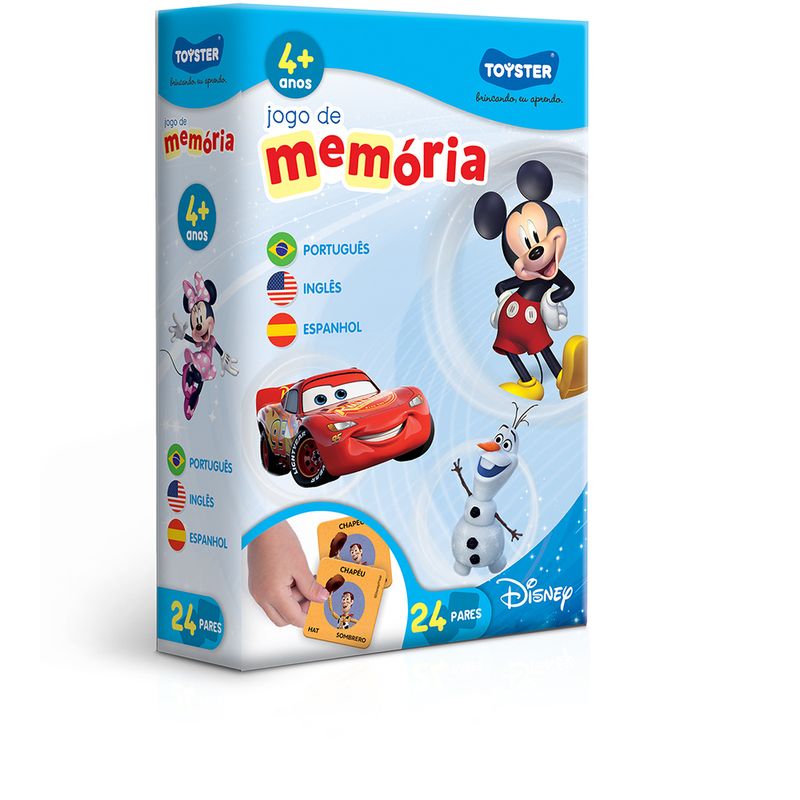 Jogo de Memória Disney Princess 24 pares 8010 - Toyster