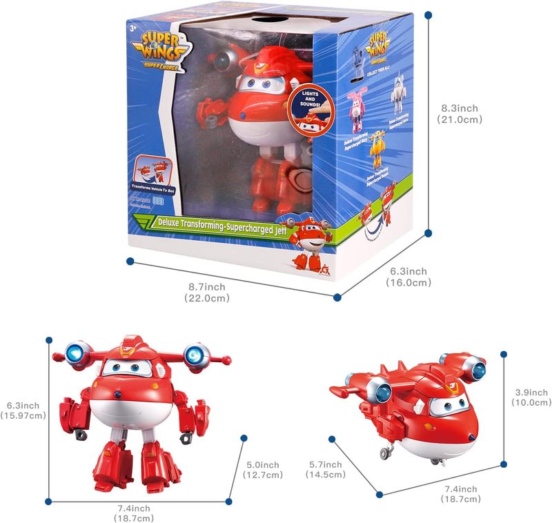 Super Wings Jett Supercharged Deluxe Transformer - Multikids