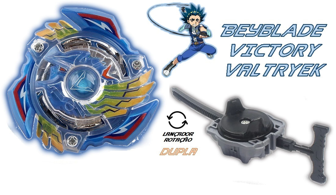 Beyblade Burst Metals C/lançador Victory Valtriek V2 Valt em Promoção na  Americanas