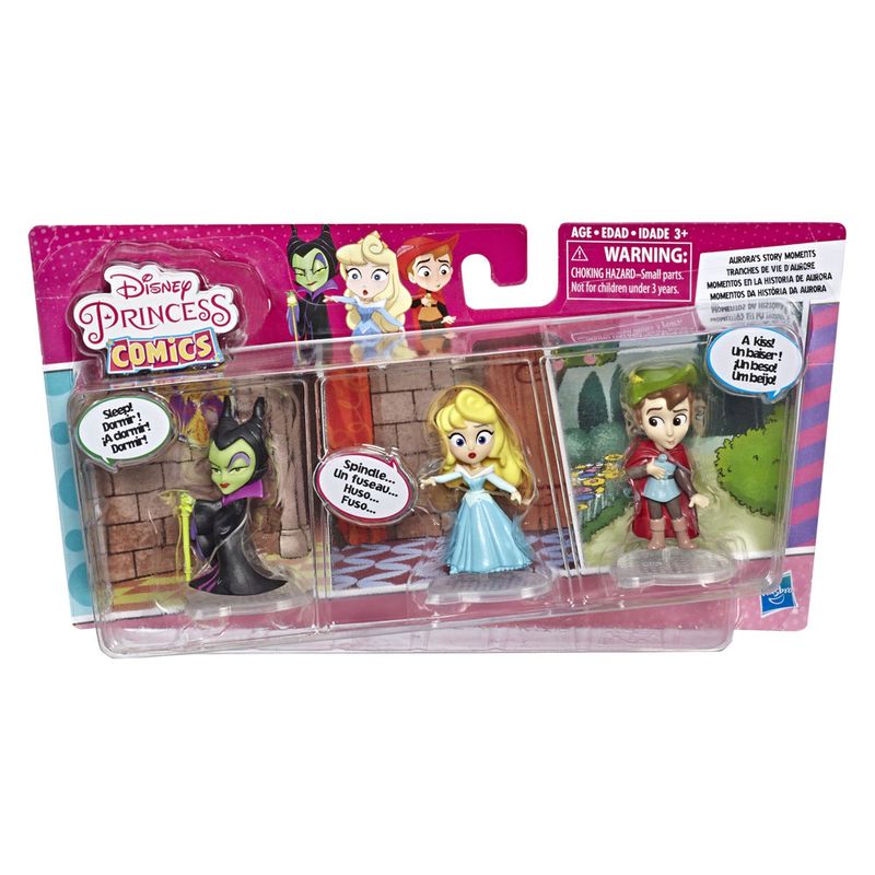 Mini-Bonecos---Princesas-Disney-Comics---Momentos-da-Historia-da-Aurora---Hasbro