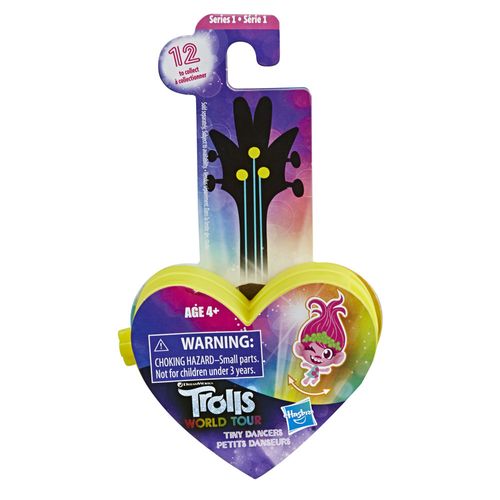 Mini Figura com Acessórios - Trolls - Pequenos Dançarinos - Coração - Amarelo - Hasbro