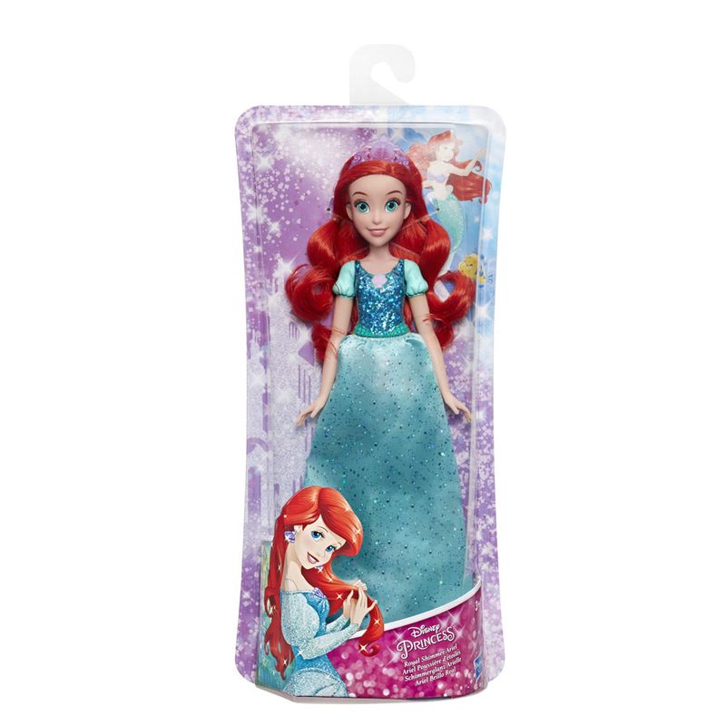 Boneca-Articulada---Princesas-Disney---Ariel---Brilho-Real---Figura-Classica---Hasbro