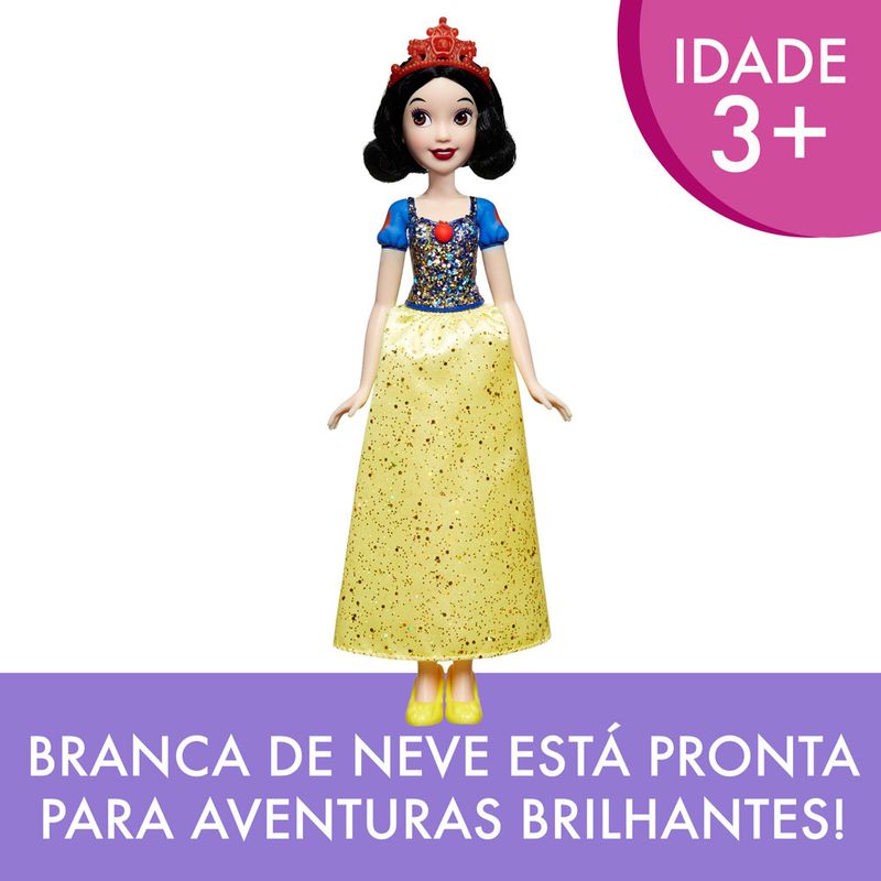 Boneca-Articulada---Princesas-Disney---Branca-de-Neve---Brilho-Real---Figura-Classica---Hasbro