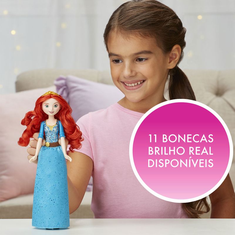 Boneca-Articulada---Princesas-Disney---Merida---Brilho-Real---Cabelo-Divertido---Hasbro