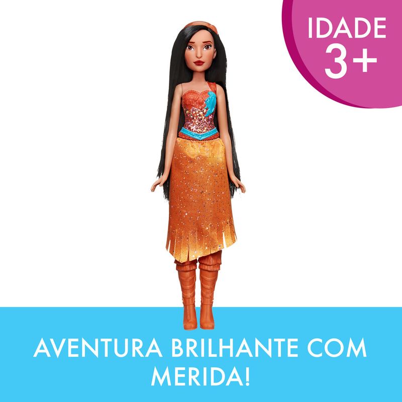 Boneca-Articulada---Princesas-Disney---Pocahontas---Brilho-Real---Figura-Classica---Hasbro