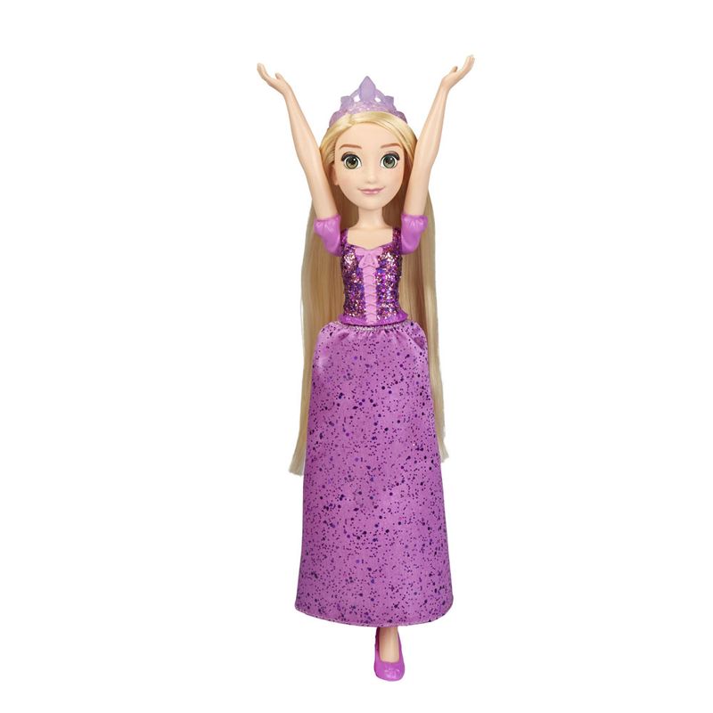 Boneca-Articulada---Princesas-Disney---Rapunzel---Brilho-Real---Figura-Classica---Hasbro