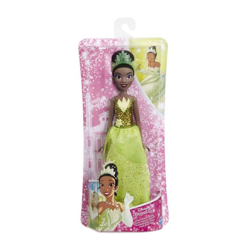Boneca-Articulada---Princesas-Disney---Tiana---Brilho-Real---Figura-Classica---Hasbro