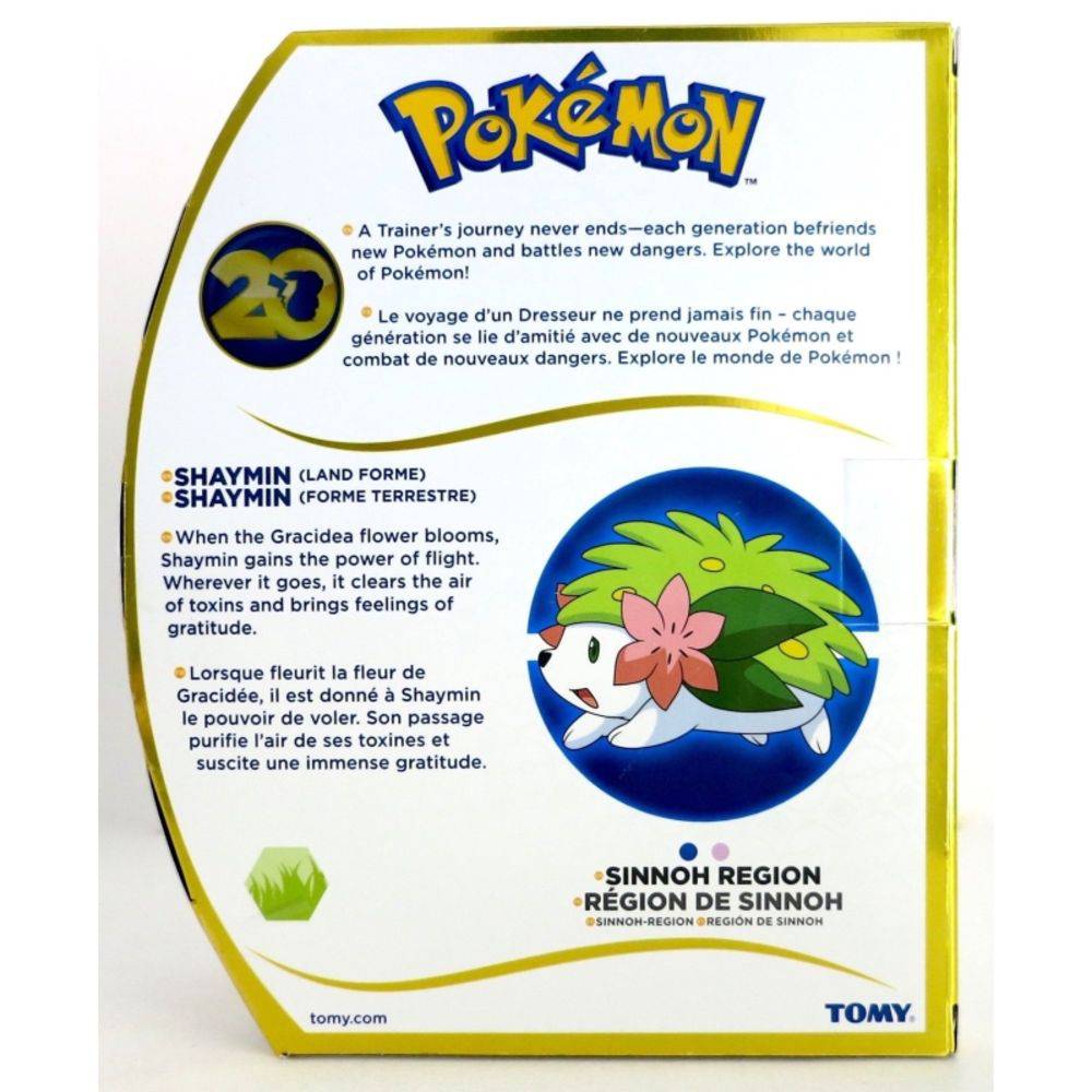 Pokémon Shaymin + Pokeball Edição Especial 20 Anos - Tomy em