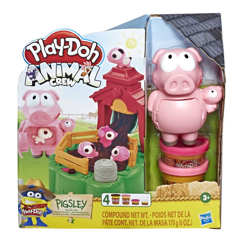 Conjunto-Massa-de-Modelar---Play-Doh---Fazendinha-da-Mamae-Leitoa-e-Seus-Porquinhos-Brincalhoes---Hasbro