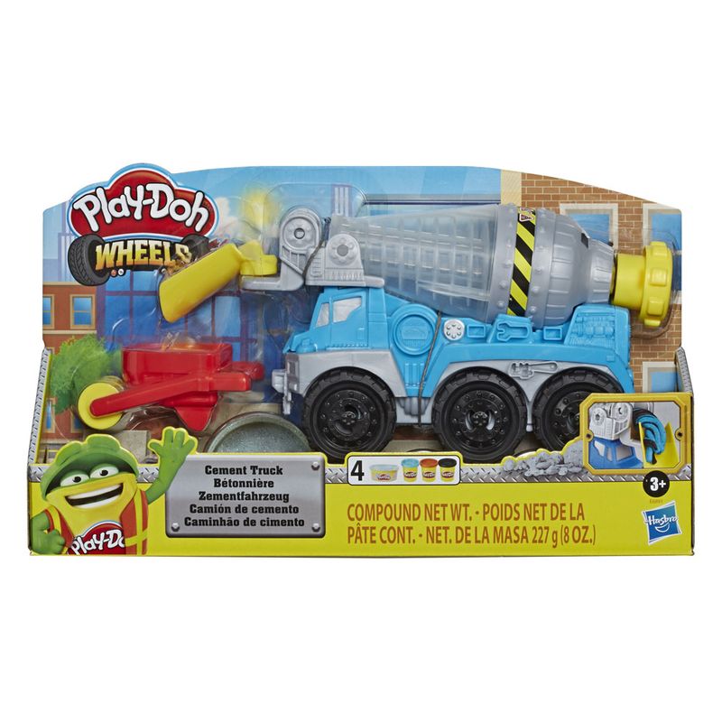 Conjunto-Massa-de-Modelar---Play-Doh---Wheels---Caminhao-de-Cimento---Hasbro