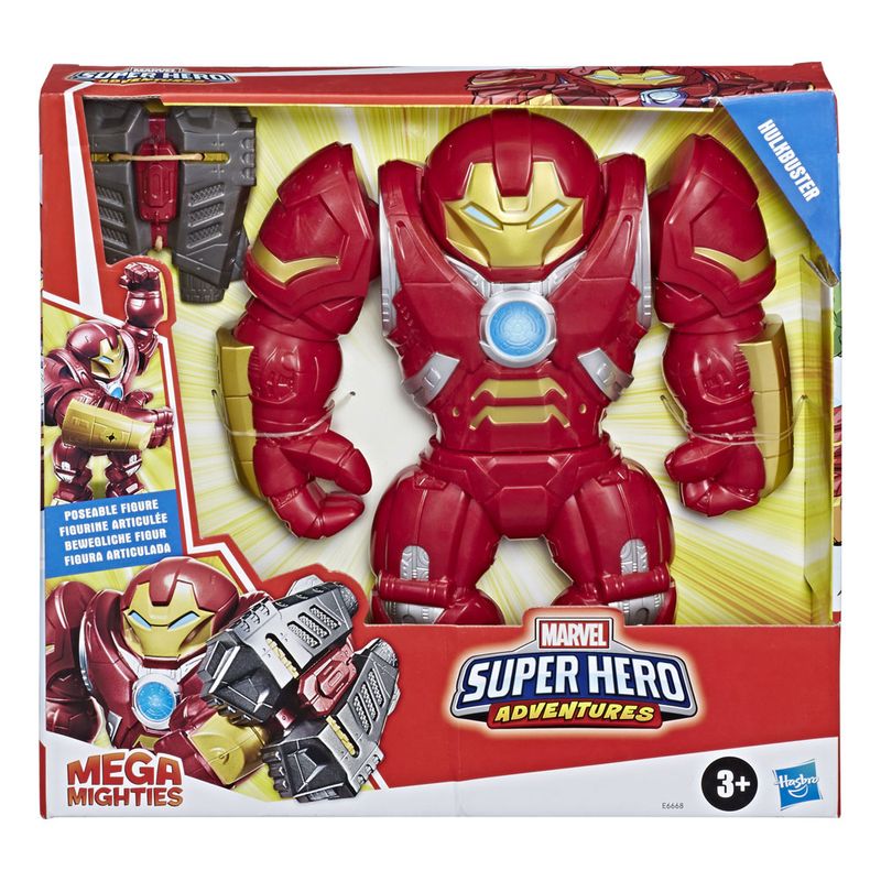 Figura-Articulada-30-Cm---Marvel---Mega-Mighties---Super-Hero-Adventures---Homem-de-Ferro---Hulkbuster---Hasbro