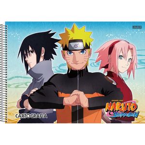Kit 2 Cadernos Naruto Shippuden Brochura Pequeno + Desenho e Cartografia  Naruto - Ri Happy