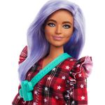 boneca-barbie-fashionista-curvy-vestido-xadrez-vermelho-mattel_detalhe