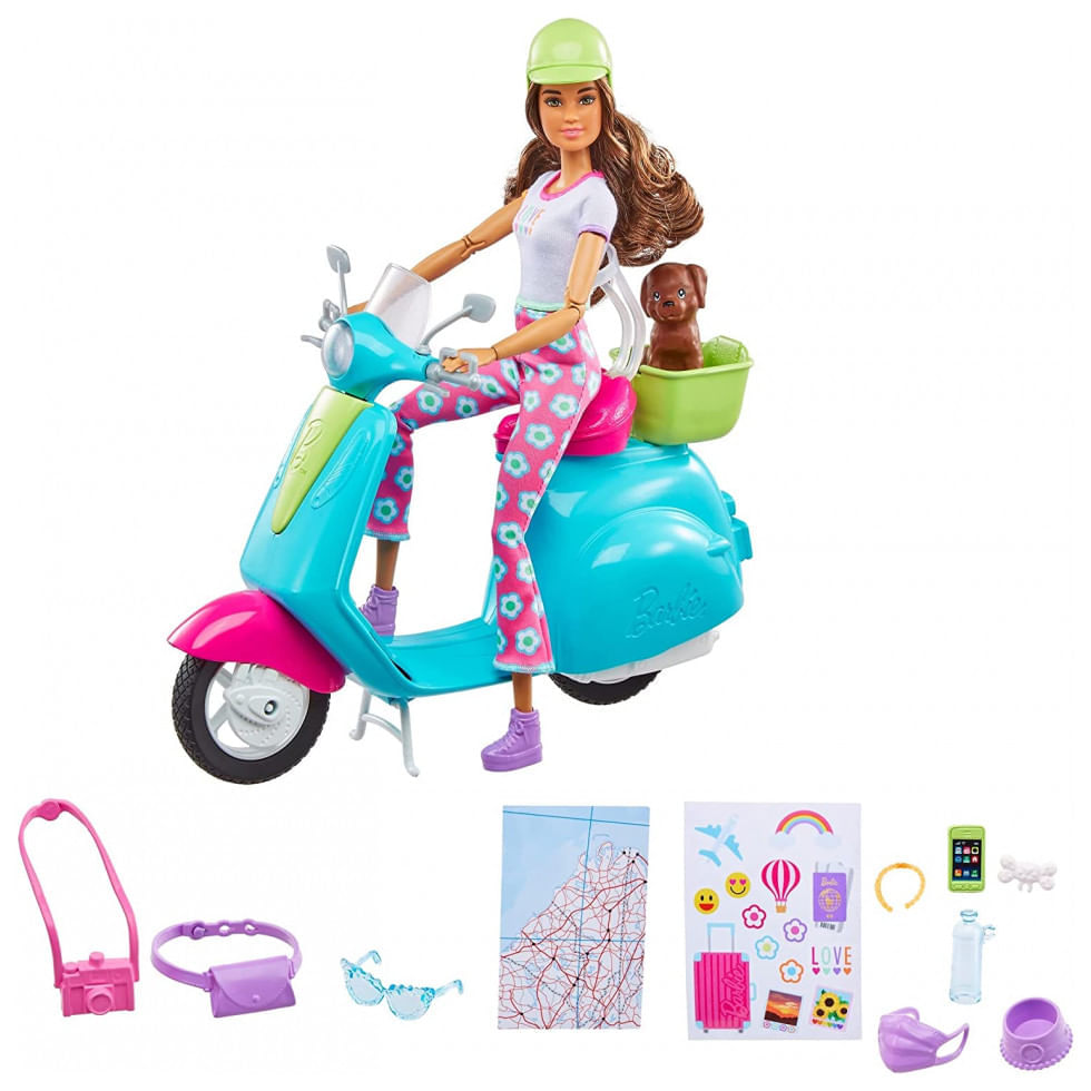 Boneca Barbie Fashionista com Roupas Retrô para Crianças de 3 Anos ou Mais  - Dular