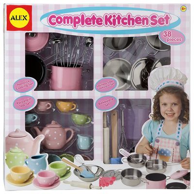 Brinquedo Jogo Conjunto Kit Cozinha 6 Peças Em Inox Panela e Utensílios  Presente Infantil Menino Menina Criança Braskit - Ri Happy