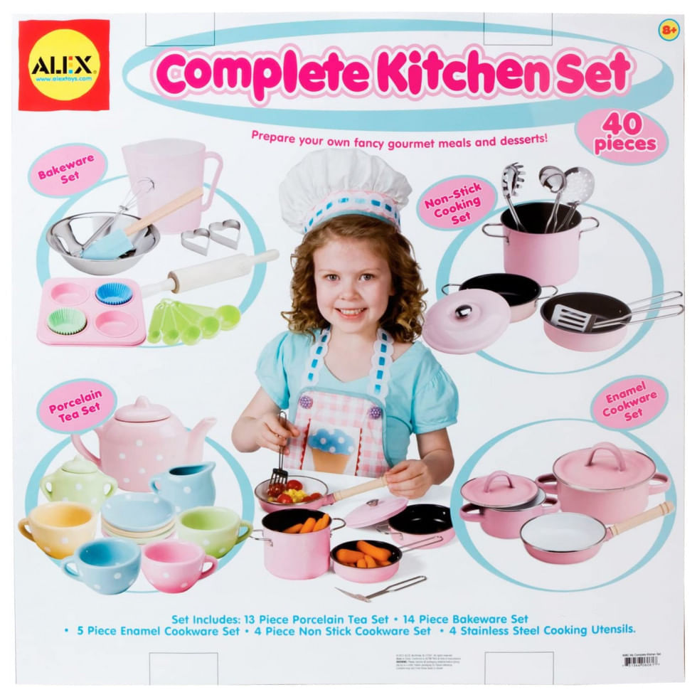 Brinquedo Jogo Conjunto Kit Cozinha 6 Peças Em Inox Panela e Utensílios  Presente Infantil Menino Menina Criança Braskit - Ri Happy