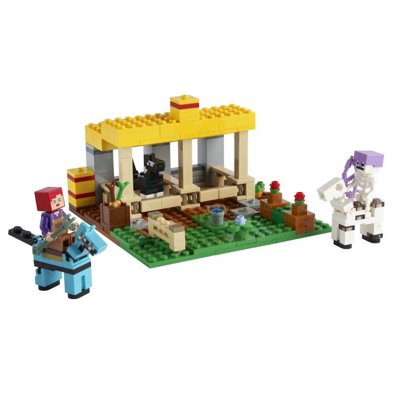 LEGO-Minecraft---O-Estabulo-de-Cavalos---21171-2