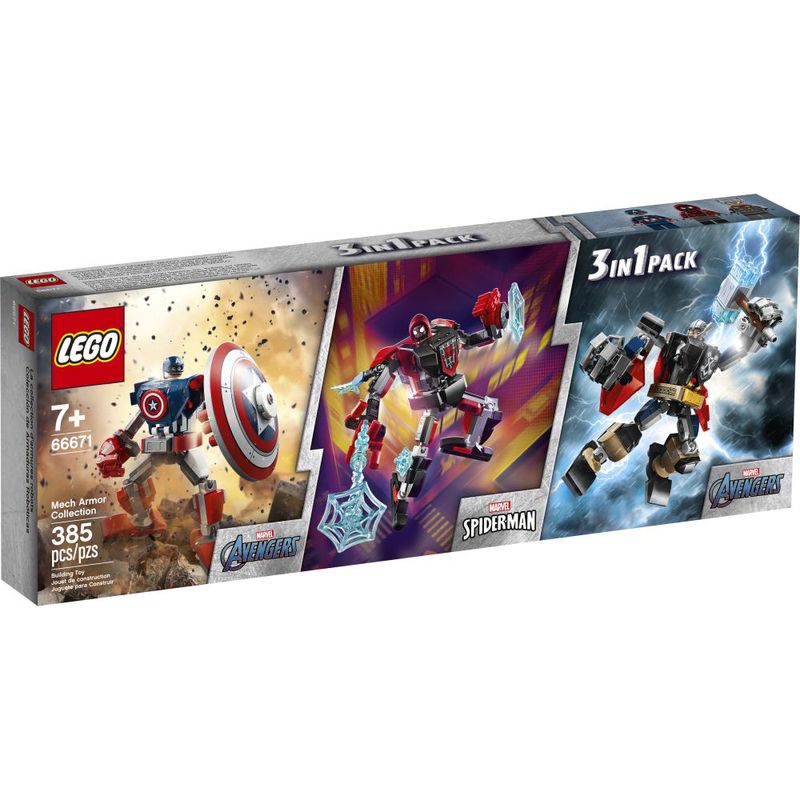 LEGO-Marvel---Mech-Armor-Collection---3-em-1---66671-0