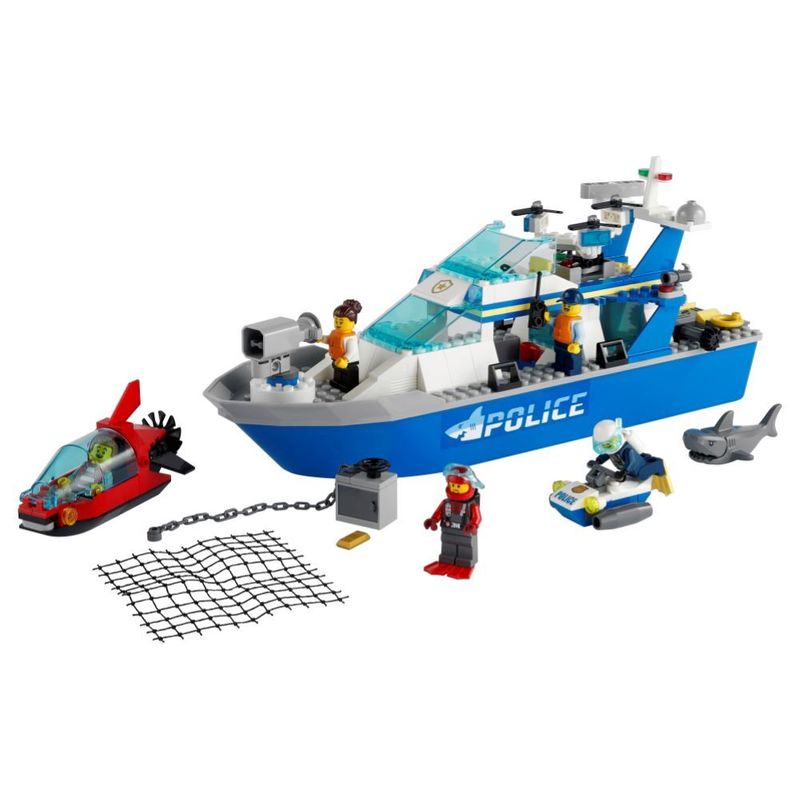 LEGO-City---Barco-da-Patrulha-da-Policia---60277--1