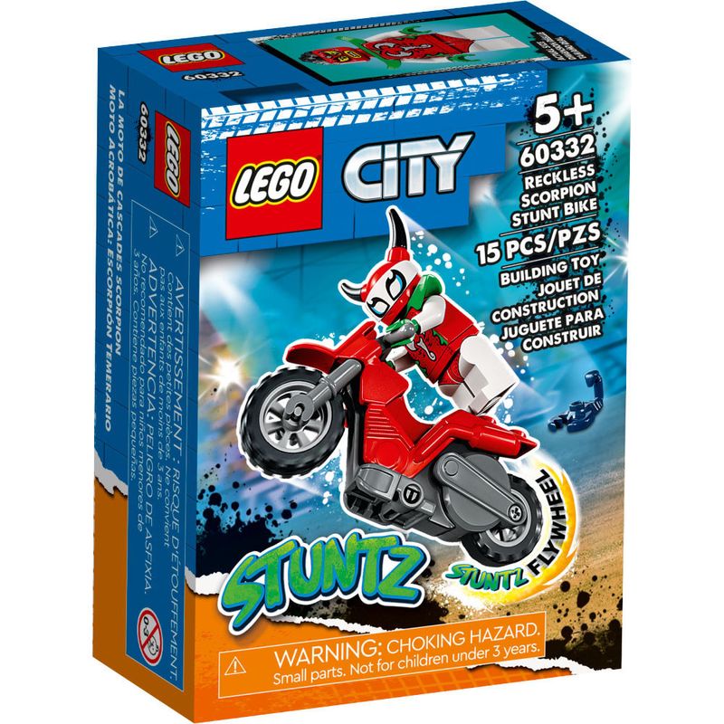 LEGO---City---Motocicleta-De-Acrobacias---Escorpiao-Maluco---60332-0