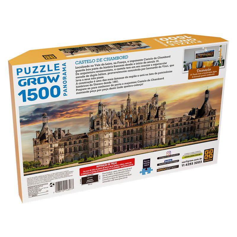Quebra-Cabeca---1500-Pecas---Castelo-de-Chambord---Grow-1