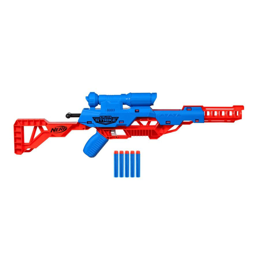 Rifle Brinquedo Precisão Sniper Mira A Lazer Nerf Luzes Som em