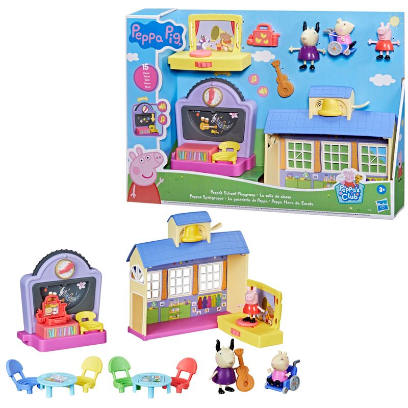 Conjunto-De-Figuras-E-Acessorios---Peppa-Pig---Hora-Da-Escola-Com-A-Peppa---Hasbro-1