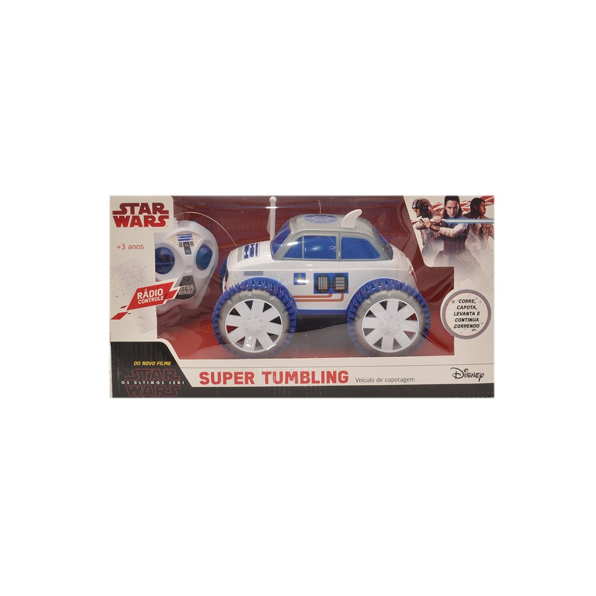 Carro Controle Remoto Super Tumbling Star Wars 3 Funções Candide 9155 -  freitasvarejo