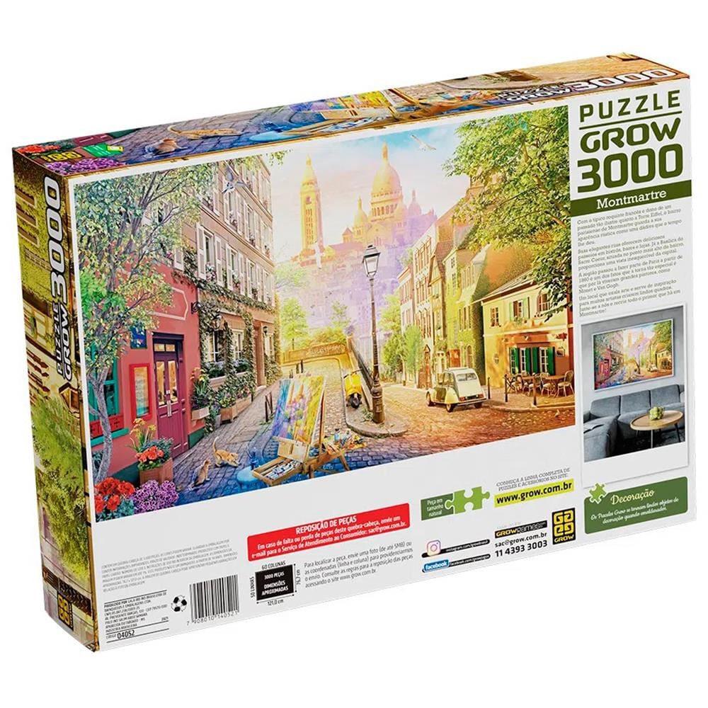 Puzzle Grow Montmartre 3000 Peças - Ri Happy