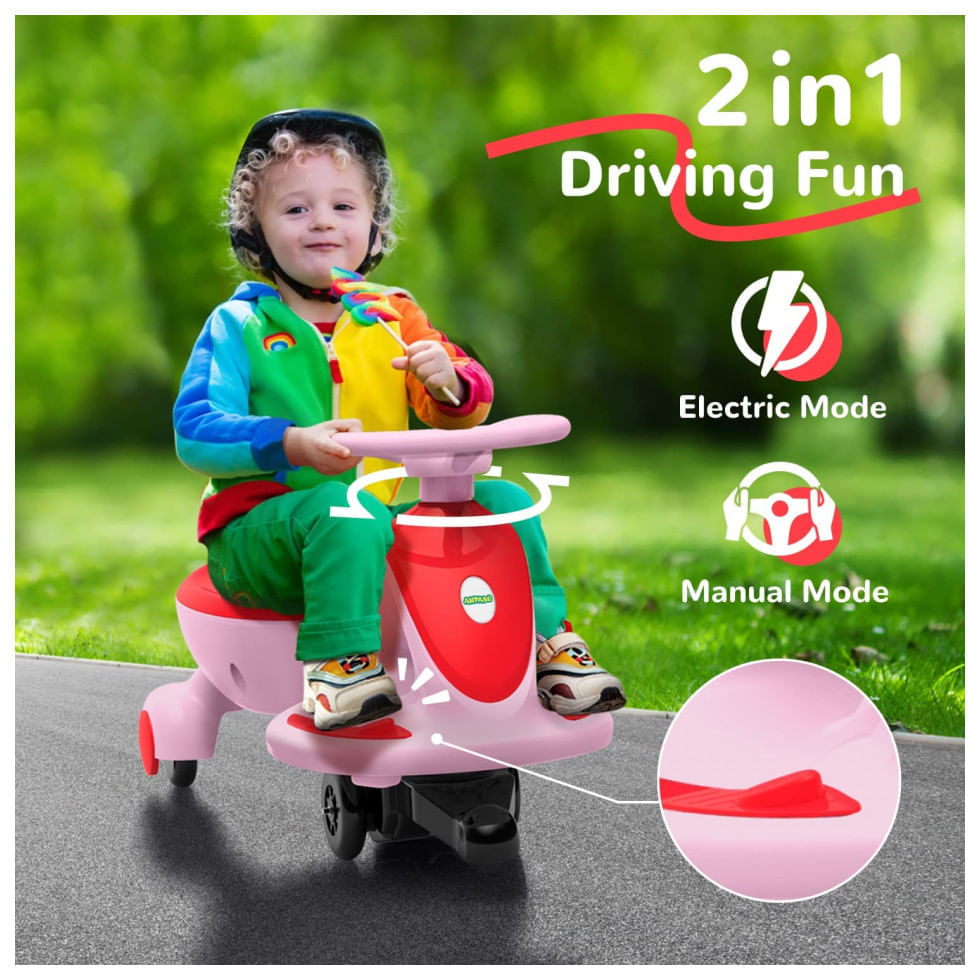 Caminhão Elétrico Infantil 1 Assento com Luz LED, Músicas, Bateria 12V,  OLAKIDS, Rosa - Ri Happy