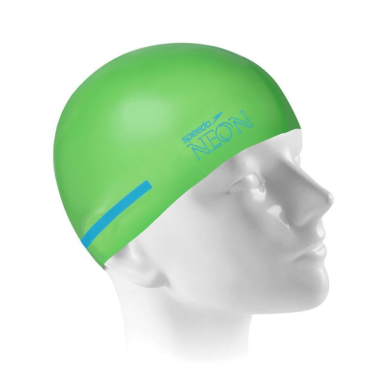 Touca-de-Natacao---Silicone---Flat-Neon-Cap---Verde---Speedo-0