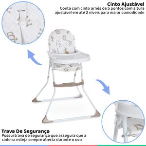 Cadeira De Alimentação Alta Nick Galzerano - Dóris Kids: Brinquedos,  Enxoval de Bebê, Roupas Infantis e Acessórios