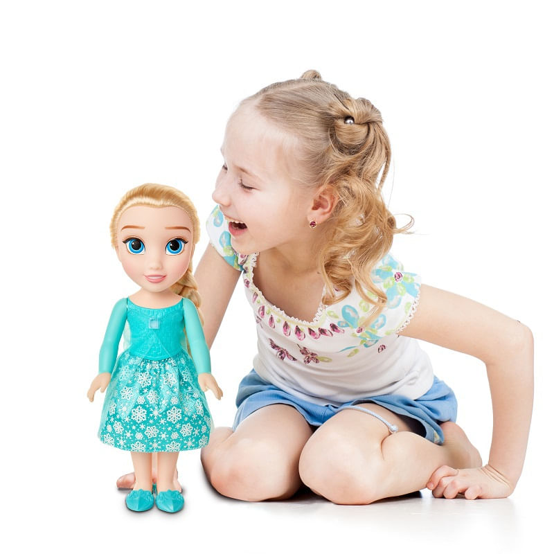 Boneca Frozen Elsa Articulada Com 35cm Disney Multikids