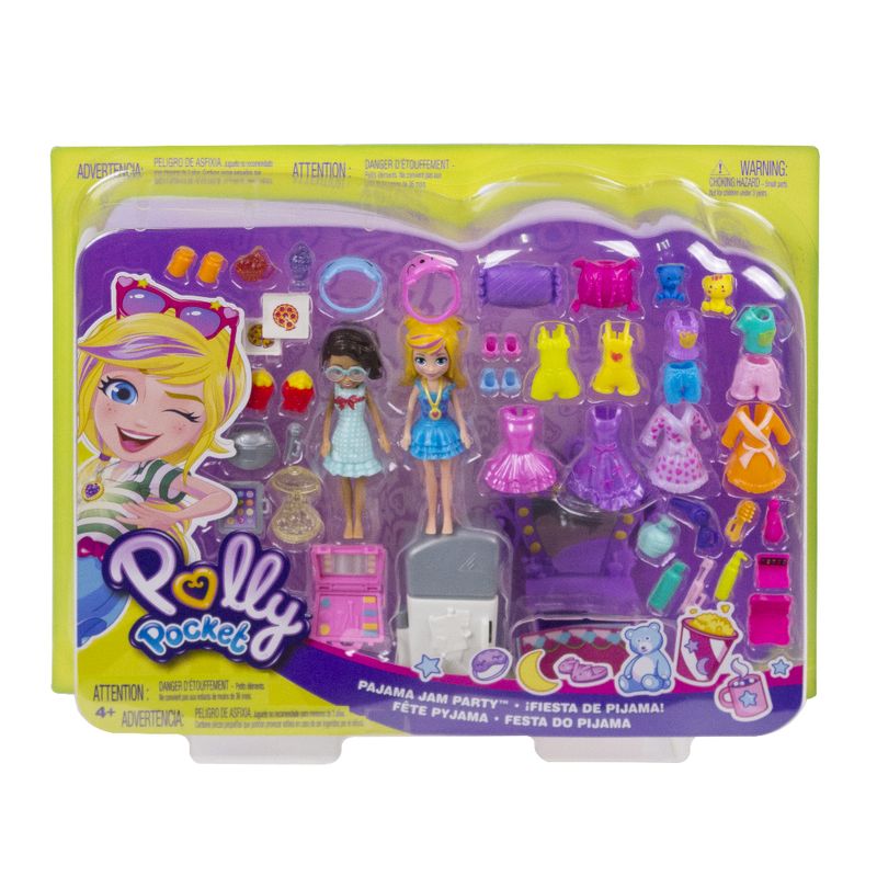 Conjunto-de-Bonecas-com-Acessorios---Polly-Pocket---Shani-e-Polly---Festa-do-Pijama---Mattel-3