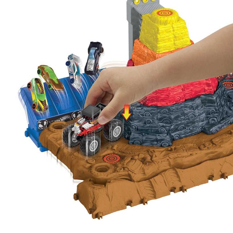 Pista-De-Corrida---Hot-Wheels---Monster-Trucks---Arena-De-Demolicao---Mattel-2