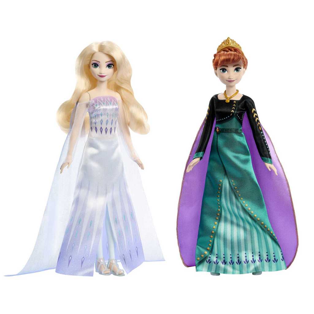 Conjunto de Bonecas Articuladas - Disney Frozen - Anna e Elsa