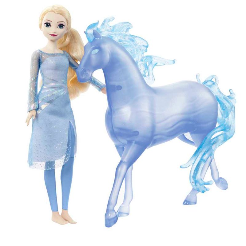 Conjunto - Disney Frozen - Boneca Elsa e Nokk - Mattel