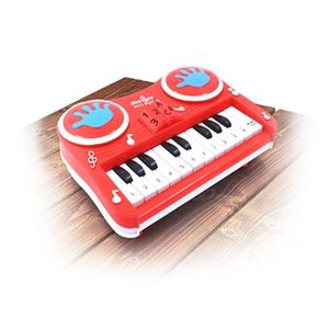 TECLADO INFANTIL PIANO COM MICROFONE GRAVADOR KARAOKE 37 TECLAS MUSICAL  ESTILO PROFISSIONAL Preto - Ri Happy