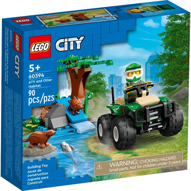 LEGO-City---Quadriciclo-e-Habitat-de-Lontra---60394-0
