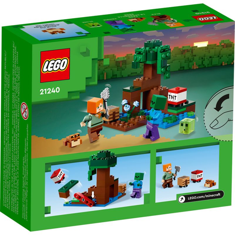 LEGO MINECRAFT 21240 - A AVENTURA NO PANTANO - TRENDS Brinquedos