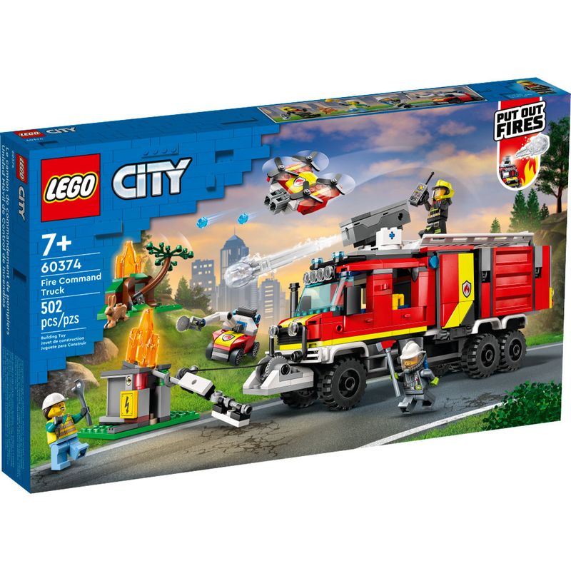 LEGO-City---Caminhao-de-Comando-dos-Bombeiros---60374-0