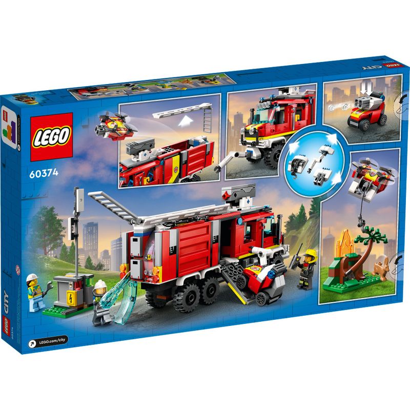 LEGO-City---Caminhao-de-Comando-dos-Bombeiros---60374-1