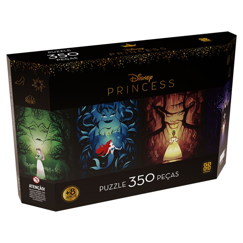 Quebra-Cabeça - Disney - 350 Peças - Princesas - Grow