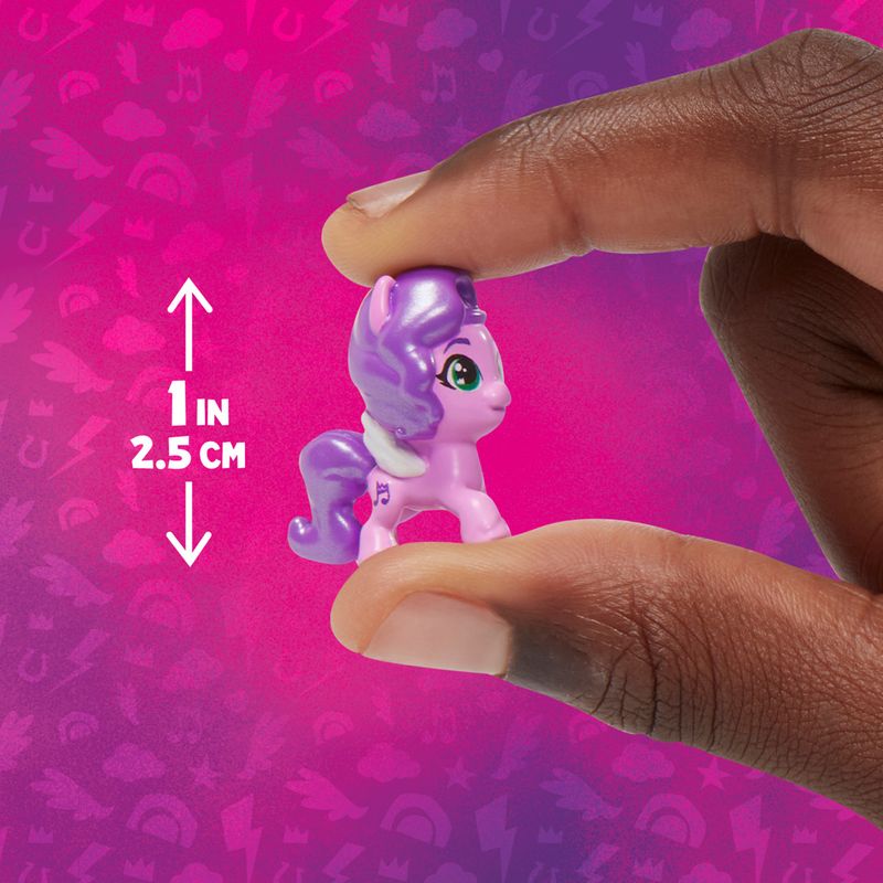 My Little Pony pinkie pie com arquinho azul, Hasbro, 7 cm, usado