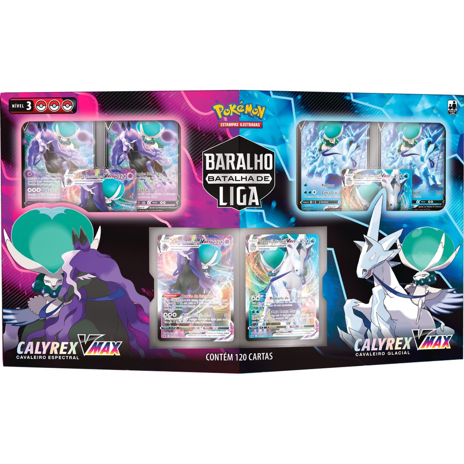Box Pokemon - Batalha de Liga Calyrex Vmax - Pokémon TCG - PBKIDS