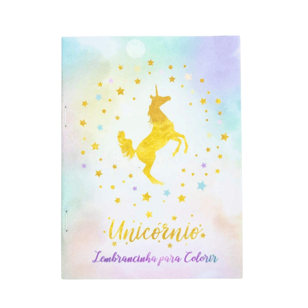 Lembranca Livro Para Colorir Festa Unicornio 2 08 Unidades - Rizzo