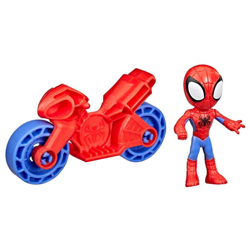 Conjunto-Figura-E-Veiculo---Marvel---Spidey-E-Seus-Incriveis-Amigos---Spidey----Vermelho---Hasbro-0