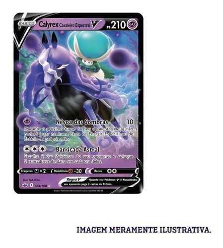 Box de Cartas Pokémon - Calyrex Vmax - Batalha de Liga Pokémon