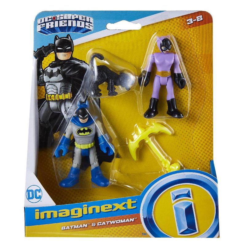 Mini Bonecos - Batman e Batwoman - Imaginext DC Super Amigos - Fisher-Price